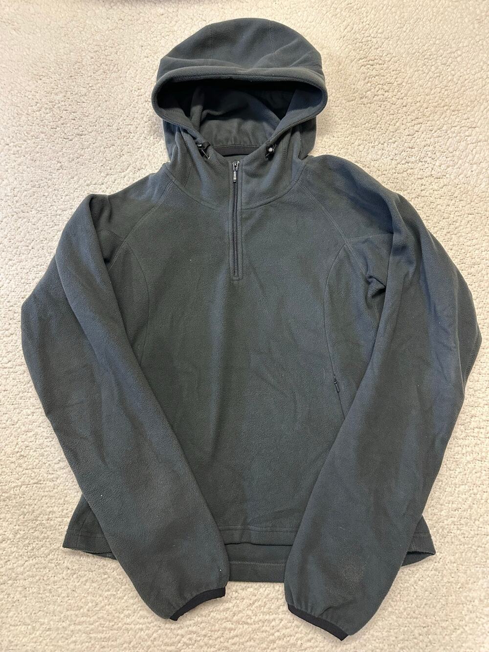 Loki Womens 1/4 Zip Fleece Hooded Pullover Size XS